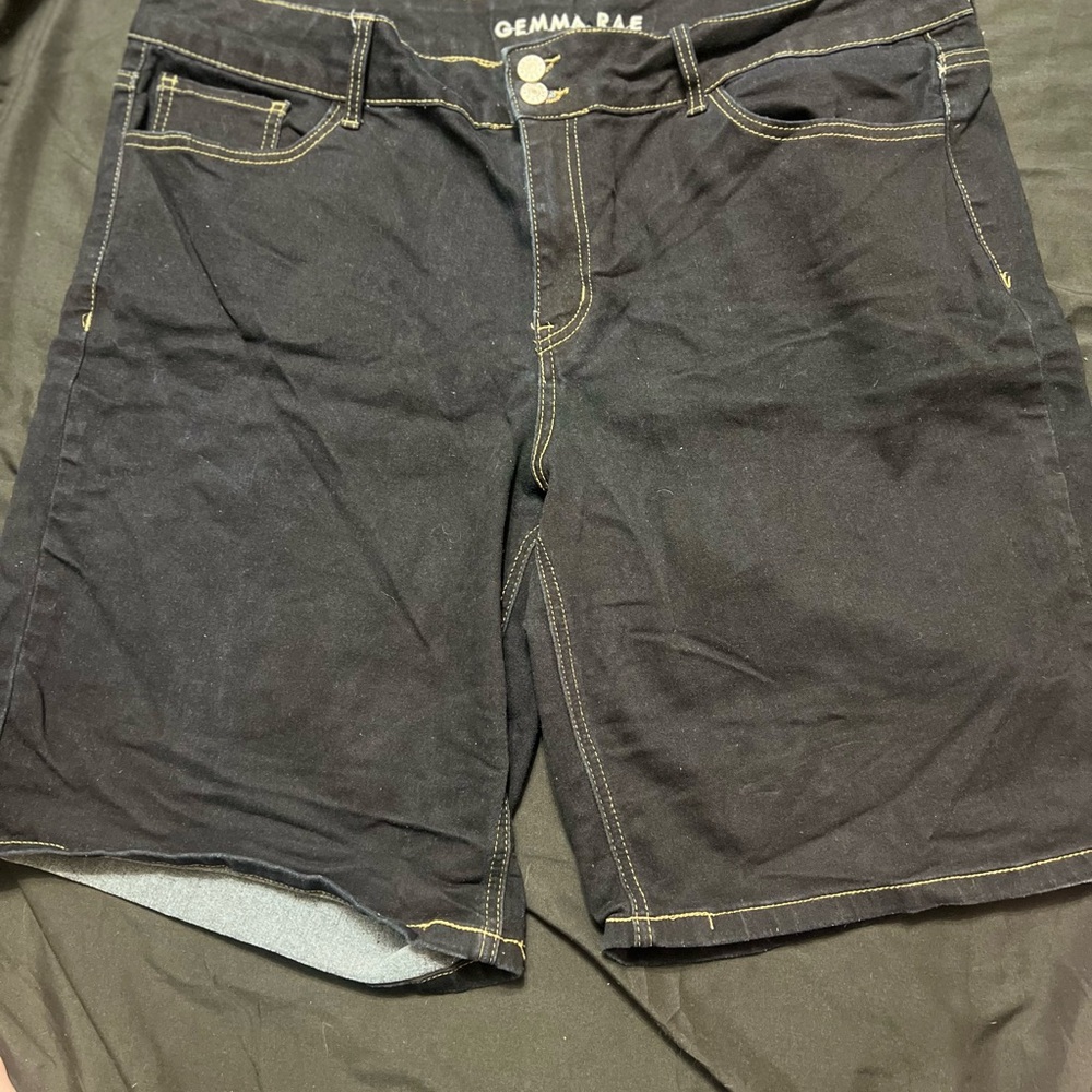 Gemma Rae Shorts‎ Bermuda Black 5 Pockets Women’s Size 20w
